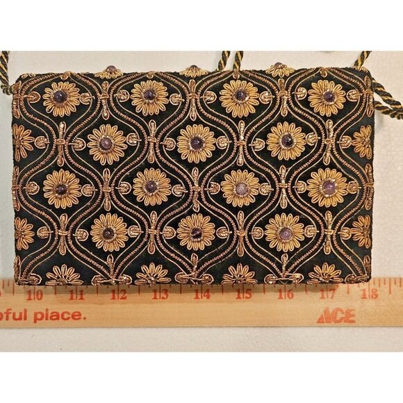 Embroidered Clutch - Timeless - Beautiful - 8IN Wide - Great Price! - Picture 6 of 7